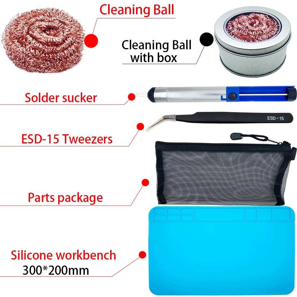 Adjustable Temperature Electric Soldering Iron 220V 110V 60W 80W Welding Solder Rework Station Heat Pencil Tips Repair Tools Kit soldering iron electric soldering iron soldering iron kit soldering iron set