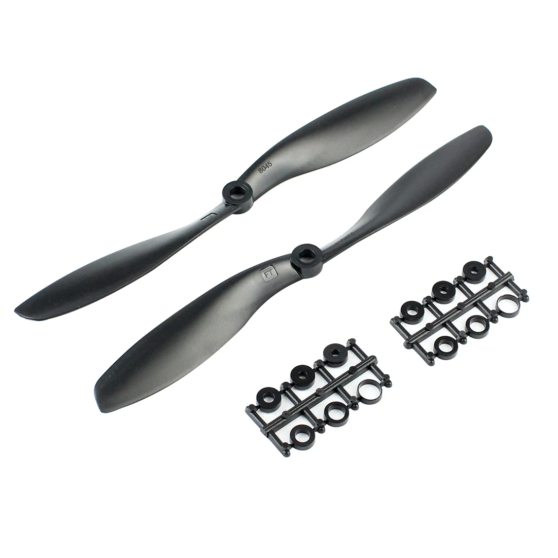 Drone propeller drone propellers drone propeller blades propeller replacement parts 2Pairs 8x4.5 CW CCW 8045 propeller nylon prop 2-Blades with 3/4/5/6mm washers for multi-Copter quadcopter plane spare part black