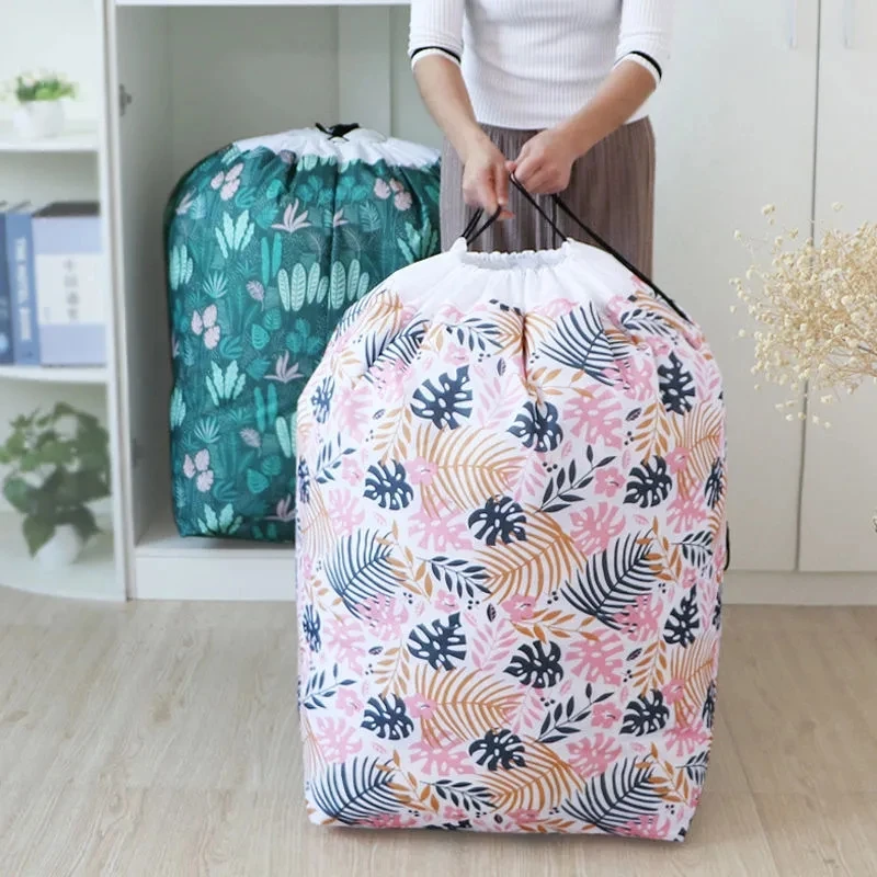 Modern Style Home Drawstring Beam Port Storage Bag Wardrobe Clothes Dustproof Organization Bag Large Capacity Debris Storage Bag 2