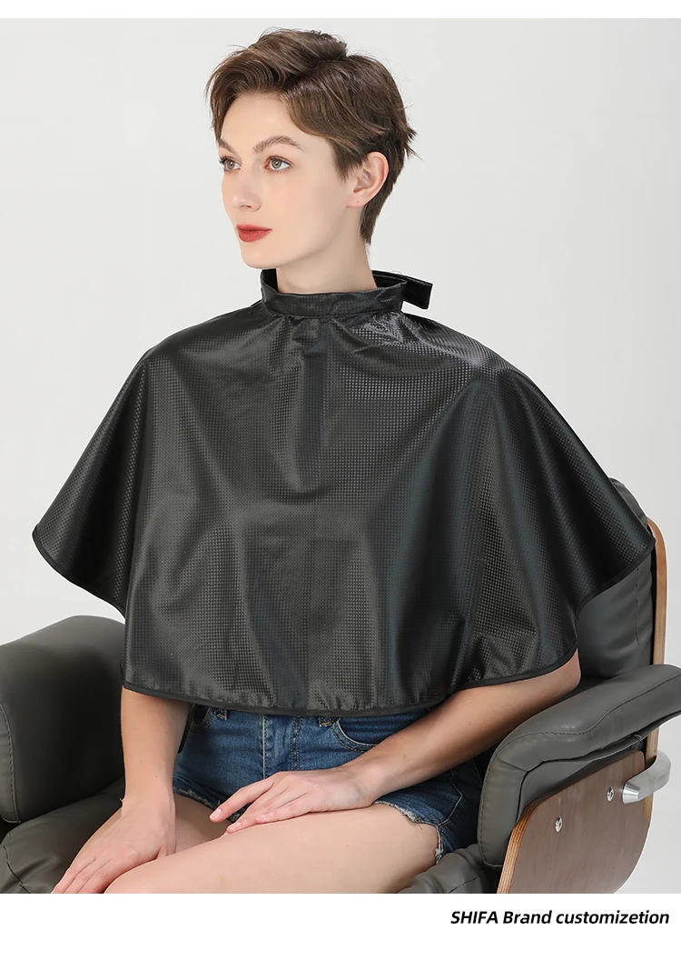 Pu Hair Cutting Collar Waterproof Colouring Cape Barber Cloth Hairdressing Hair Dye Gown Perm Baking Oil Cape Tool Haircut Cape 6