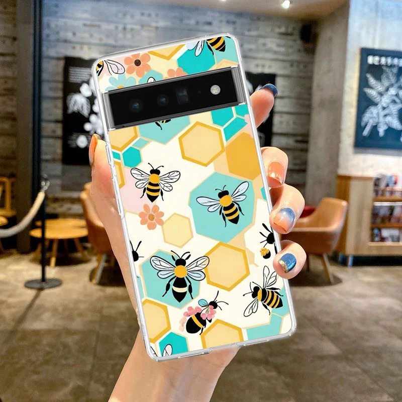 Bee Honey Soft TPU Clear Phone Case