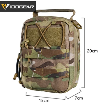 IDOGEAR Tactical Medical Pouch MOLLE First Aid EMT Utility Pouch IFAK Hunting  Nylon First Aid Bag 3523 3