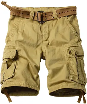 Mens Camo Cargo Shorts Wild Outdoor - Cotton Relaxed Fit Utility Multi-Pocket Shorts 1