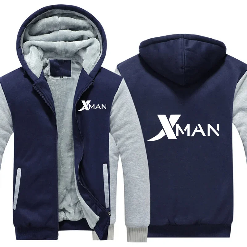 

Men Winter Thick Warm Jacket Coat Fleece Zipper Clothes Fashion Print Sportwear Male Streetwear Hoodies Sweatshirts