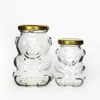 High Flint Glass Bear Jar with Metal Lug 100ml 180ml 250ml 300ml Bear Shaped Honey Jar MOQ1000 Custom Available Inbox Us 4