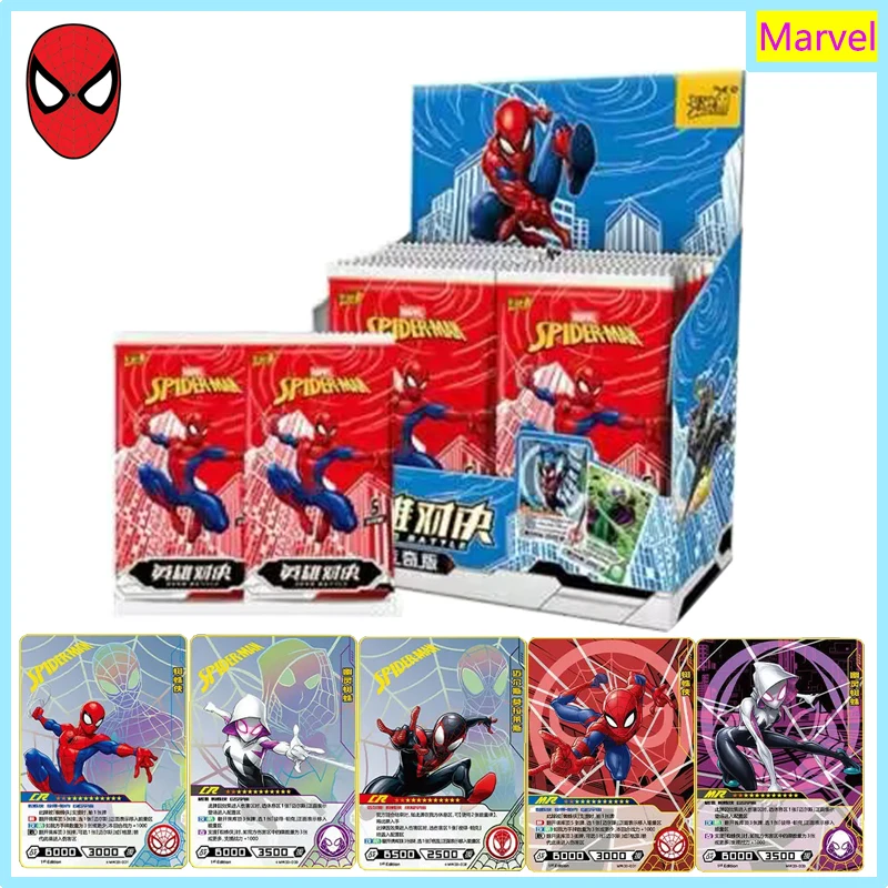 

Marvel Spider Man Peripheral Collection Cards Movie DC Super Hero Booster Box Rare TCG Game Cards Children Birthday Gifts Toys