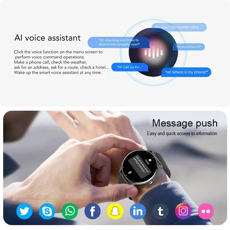 Original Factory ZL02 For Xiaomi SmartWatch Women Men Full Touch Screen Bluetooth 5.2 Call Waterproof GPS Sports Fitness Tracker 4
