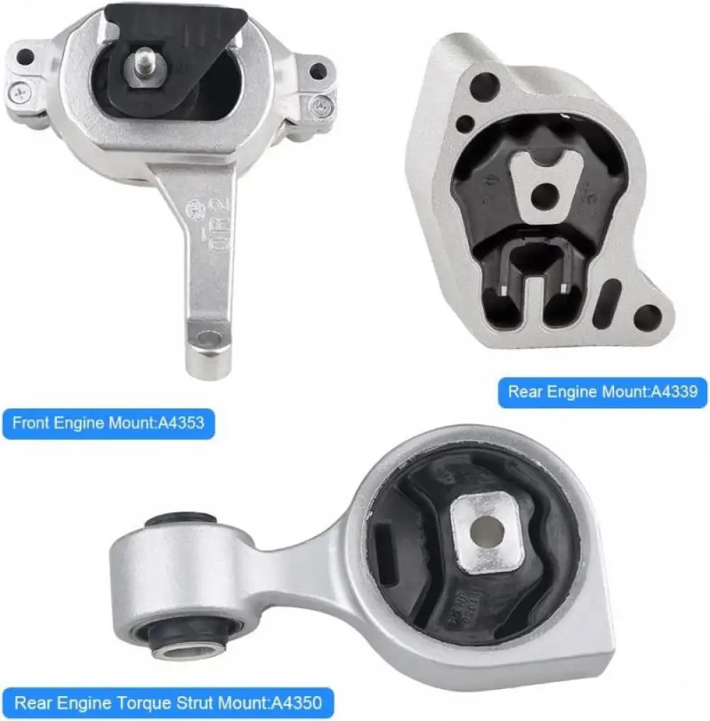 3Pcs Engine Motor Mount for Nissan Altima 2.5L 2007-2017 Replace 11350-JA00A Transmission Mount Car Accessories