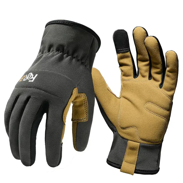 Guantes de trabajo ligeros multiusos de alto rendimiento para hombres y mujeres, pantalla táctil transpirable y de alta destreza, excelente agarre