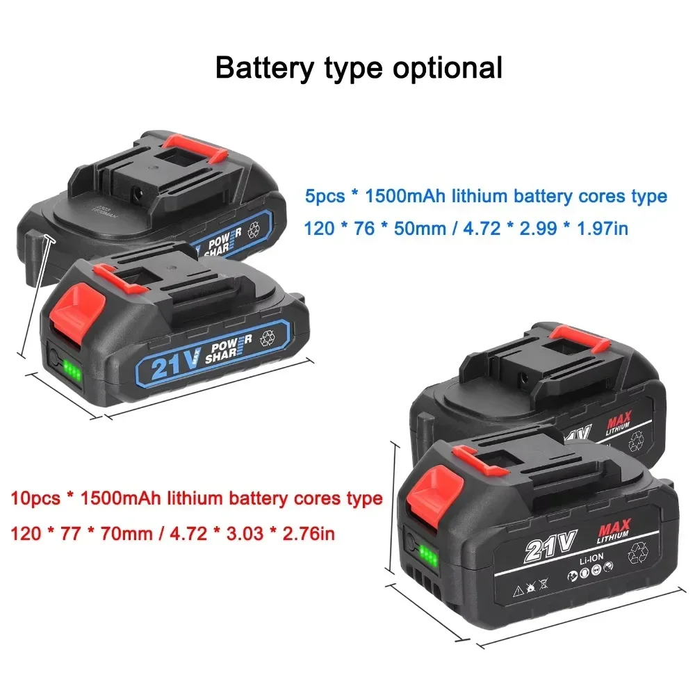 21V 20V 18V Rechargeable Lithium Ion Battery with Capacity Indicator for Makita BL1830 BL1840 BL1850 Power Tool power tool battery rechargeable battery