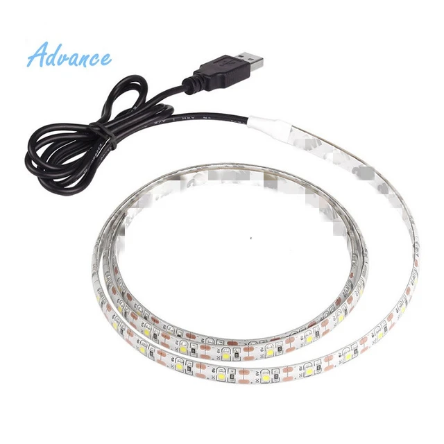 5M USB LED Strip Light 5V 3528 1 Meter 5 Meter Warm Cool White Pink Green  Blue Red SMD Ribbon Ceiling Cabinet Light waterproof - AliExpress