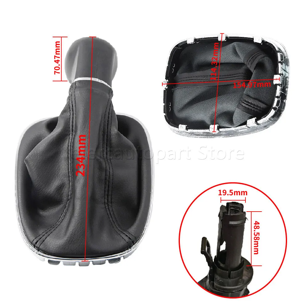 Premium Gear Shift Knob with Boot - 5-Speed Upgrade