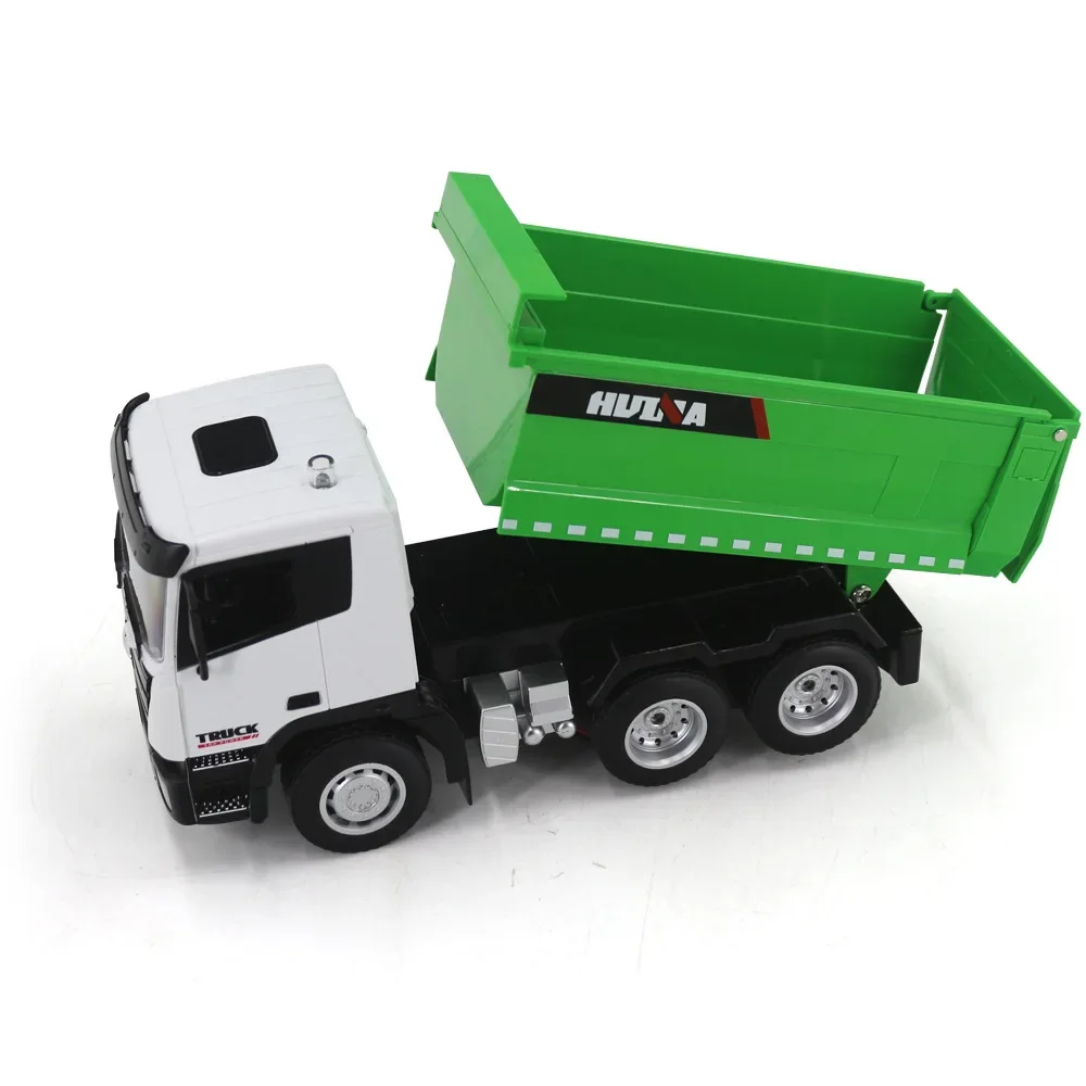 HUINA 1556 RC Dump Truck 1:18 6Channels Electric Car Engineering Vehicle Excavator 2.4G Radio Controlled Cars Toys for Boy 2