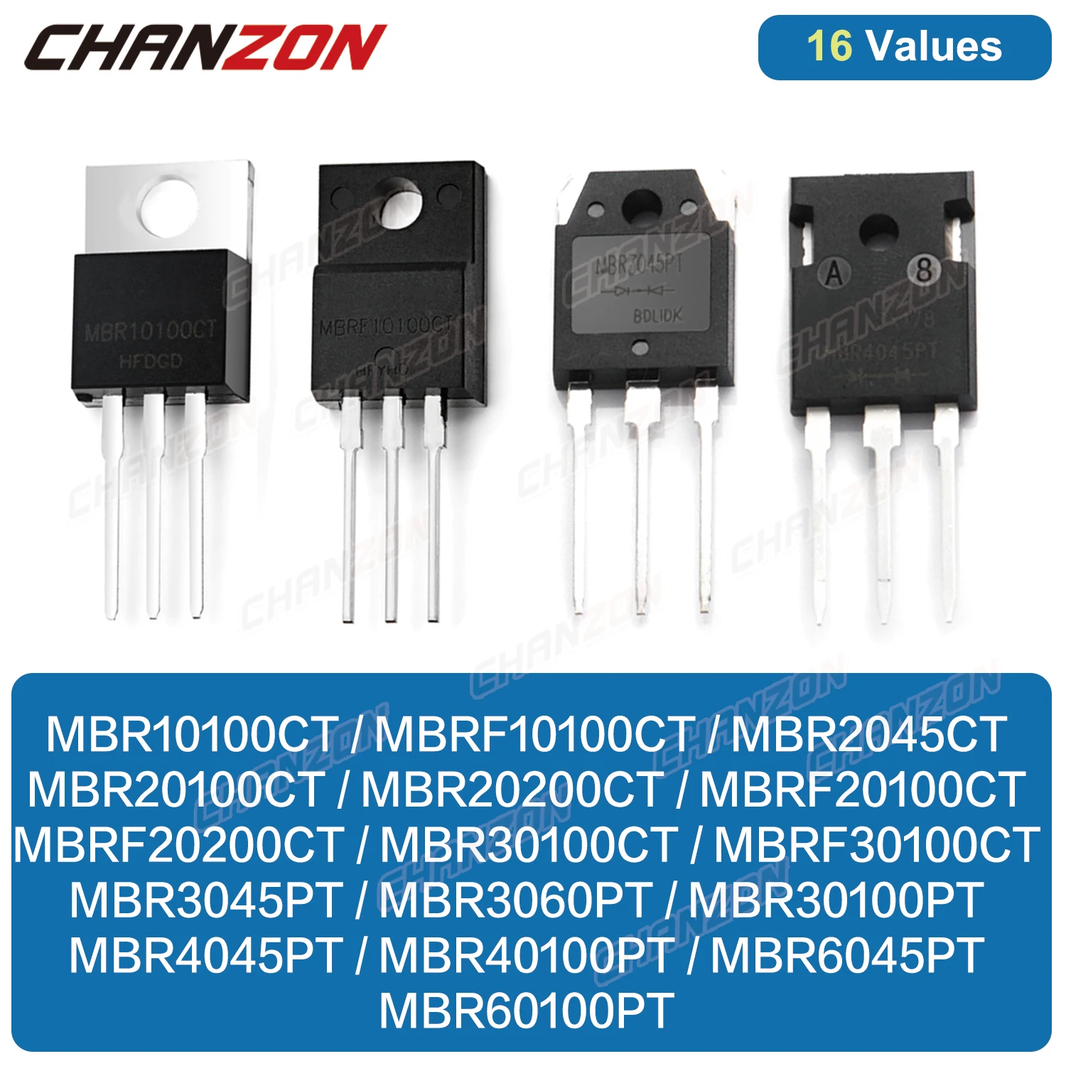 Mbr20100Ct Mbr20200Ct Mbr30100Ct Mbr10100Ct Mbrf10100Ct Mbr2045Ct Mbrf20100Ct Mbr3045Pt Mbr4045Pt Diode Diodo Schottky