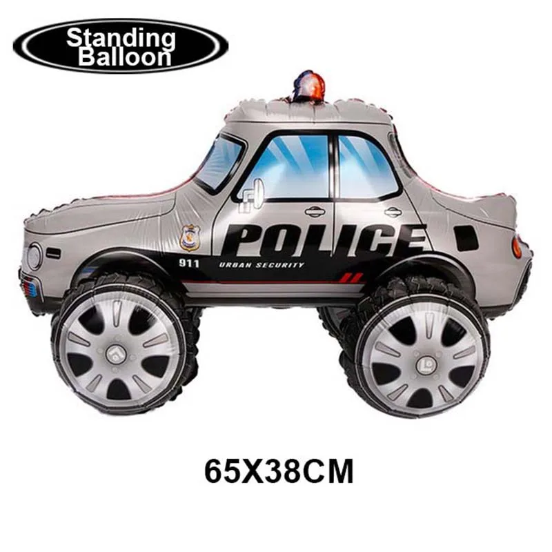 Polizei-Partyzubehör, Dekorationen, Banner, Kuchendekoration, Polizist und Auto-Thema, 5. Geburtstag, Ballon-Set, Kinder-Partyzubehör – Detail 3