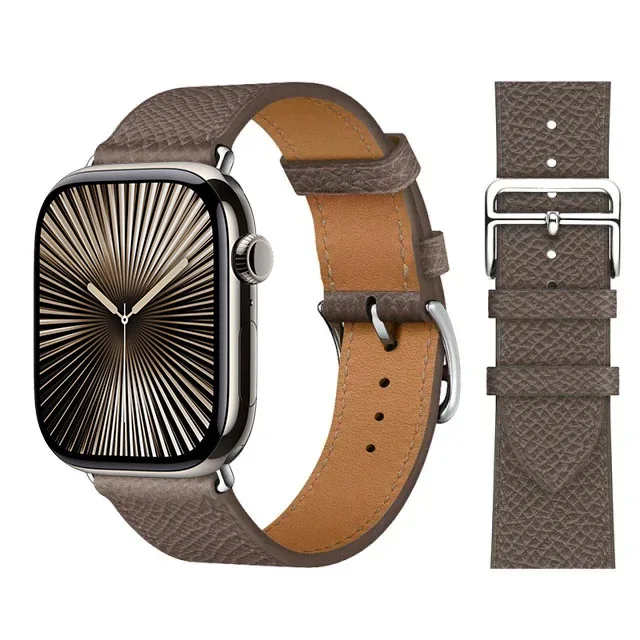 Elegant Leather Strap for Apple Watch - Business Bracelet Edition