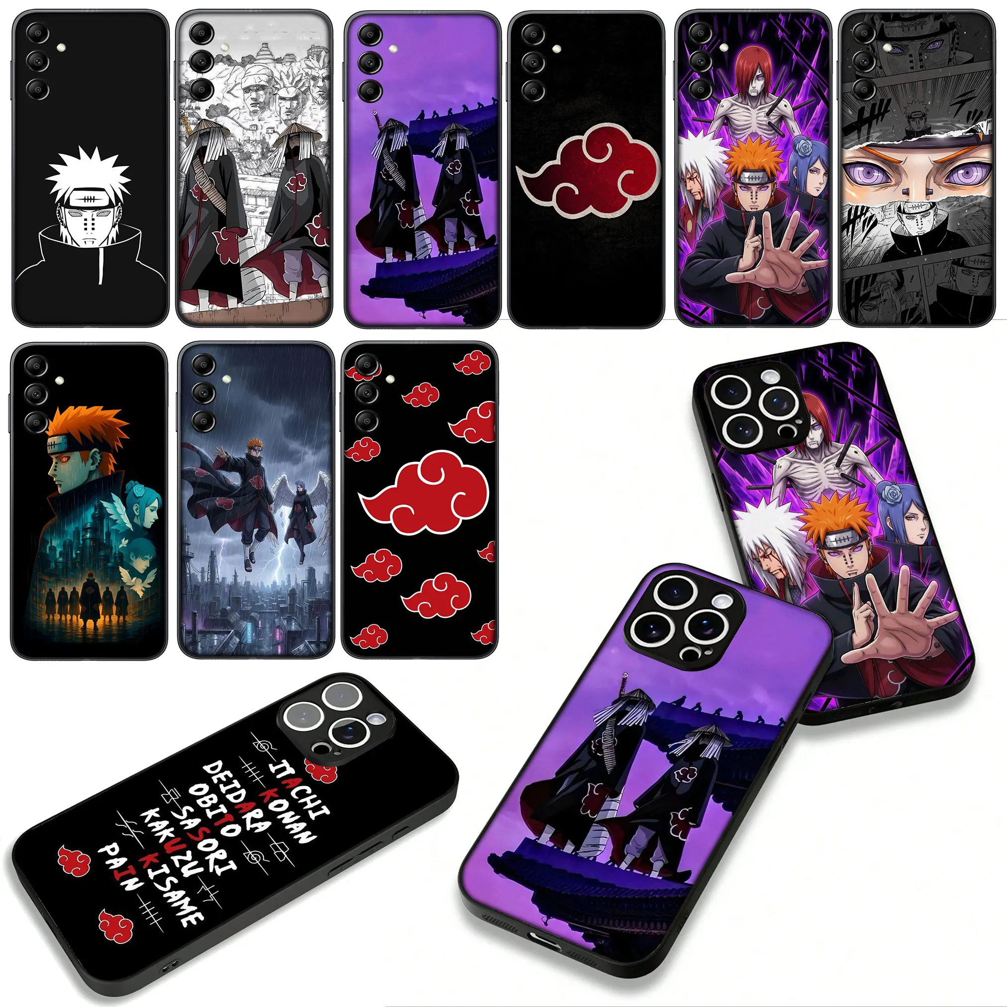 Akatsuki Naruto Poster Design Phone Cover Case