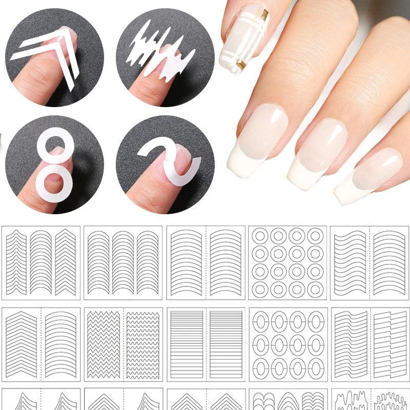 French Manicure Strip Nail Art 1