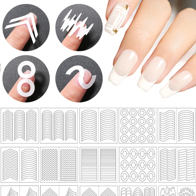 French Manicure Strip Nail Art 1