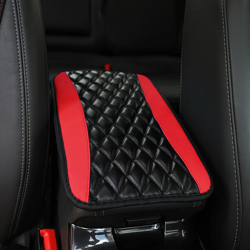 Auto Armlehne Abdeckung Matte Universal Pu Leder ethnischen Stil drucken wasserdichte rutsch feste Aufbewahrung sbox Pad Auto Styling Innen zubehör – Detail 14