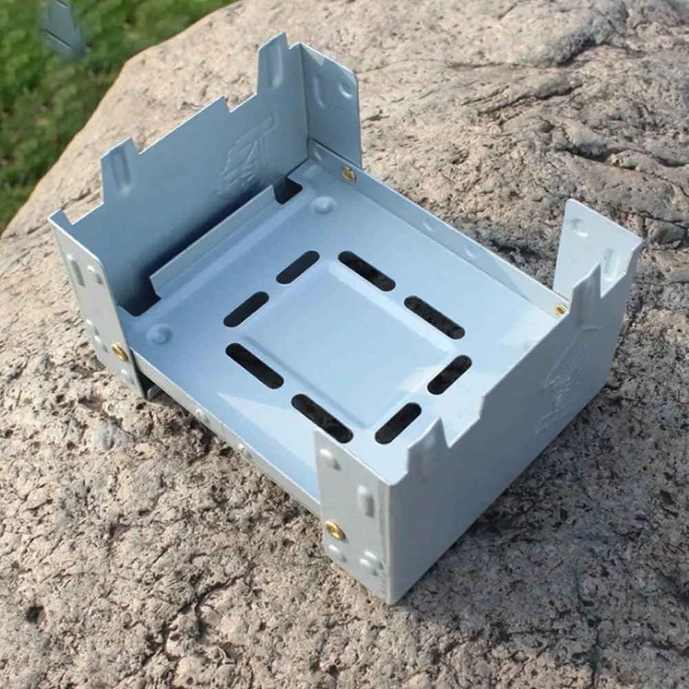 Portable Camping Alcohol Stove Burner Solid Alcohol Fuel Folding Stove Outdoor Mini Spirit Cooking Cookout Picnic Mini Brazier