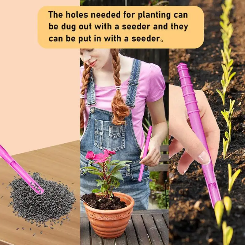 Dibber Planter Transplanter Adjustable Hand Dibber Dibber Planter Transplanter Garden Tool Efficient Transplanter For Beans 4