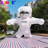 Advertising Giant Inflatable Alien Astronaut Spaceman Characters With LED Lights Flying Space Man For Party Decoration 5