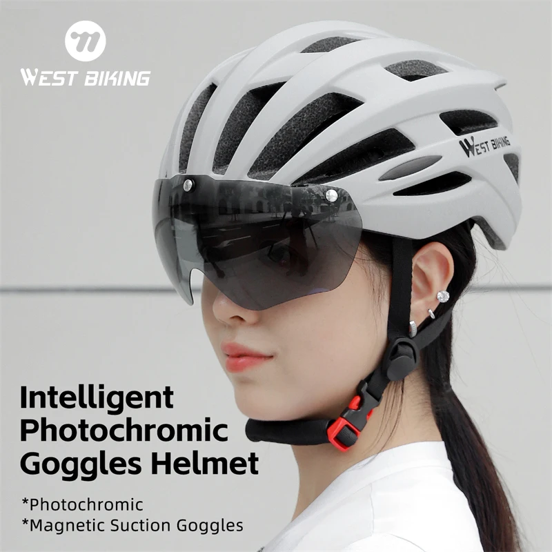 WEST BIKING 초경량 사이클링 헬멧, 자전거 안전 캡, 오토바이 레이싱..