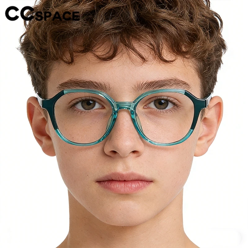 Modische medizinische Brille für Kinder, neuer Anti-Blaulicht-Rahmen, Teenager-Brille, TR90, Jugendbrille mit Sehstärke, 54572