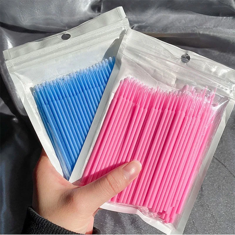 

5/100 PCS Eyelashes Cleaning Cotton Swab Removing Makeup Applicators Wand Mascara Brush for Grafting Eyelash Cosmetic Tools Bulk