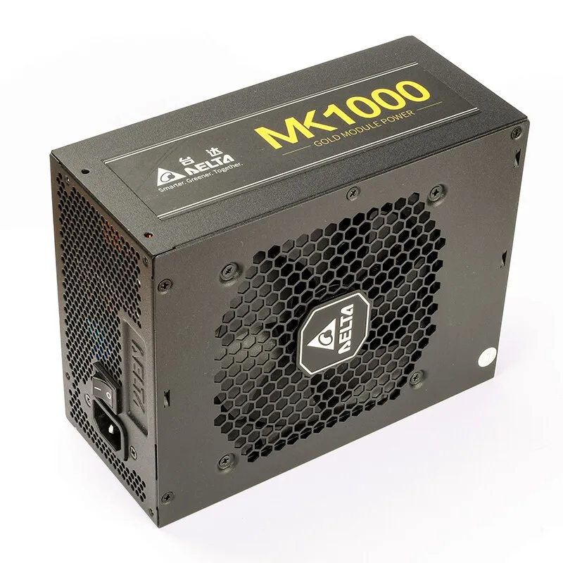 델타(델타) 정격 1000W 전원 공급 장치 Mk1000 금메달 완전 모듈식 컴퓨터 전원 공급 장치(80Plus 금메달/저소음/단일 12V 출력/전압 범위 전체)