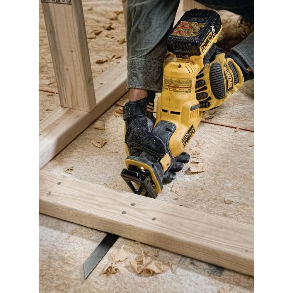 Compact Cordless Reciprocating Saw, Variable Speed with LED Light, Bare Tool Only for DIY and Professional Use