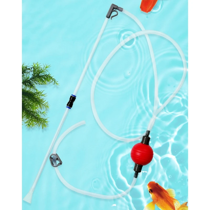 

7,2-футовый комплект для замены аквариумной воды, сифон для рыбок, пылесос для гравия с водяным шлангом для маленьких рыбок, для