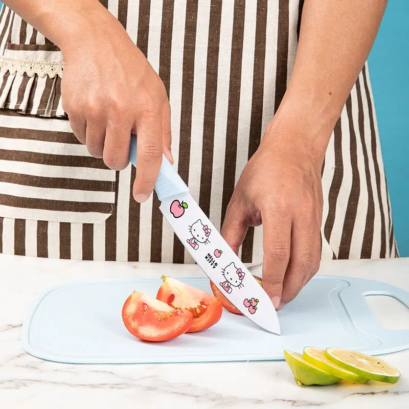 Creative Sanrio Household Hello Kitty Print Kitchen Knife Chopping