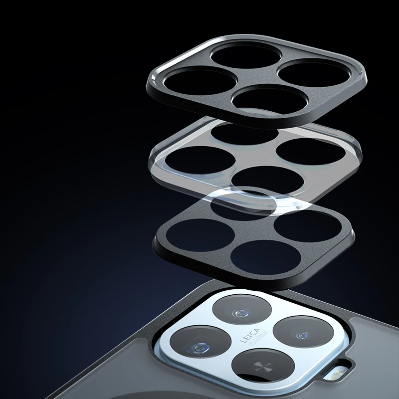 Matte Clear Magnetic Wireless Charging Phone Case with Skin Feel and Lens Protection