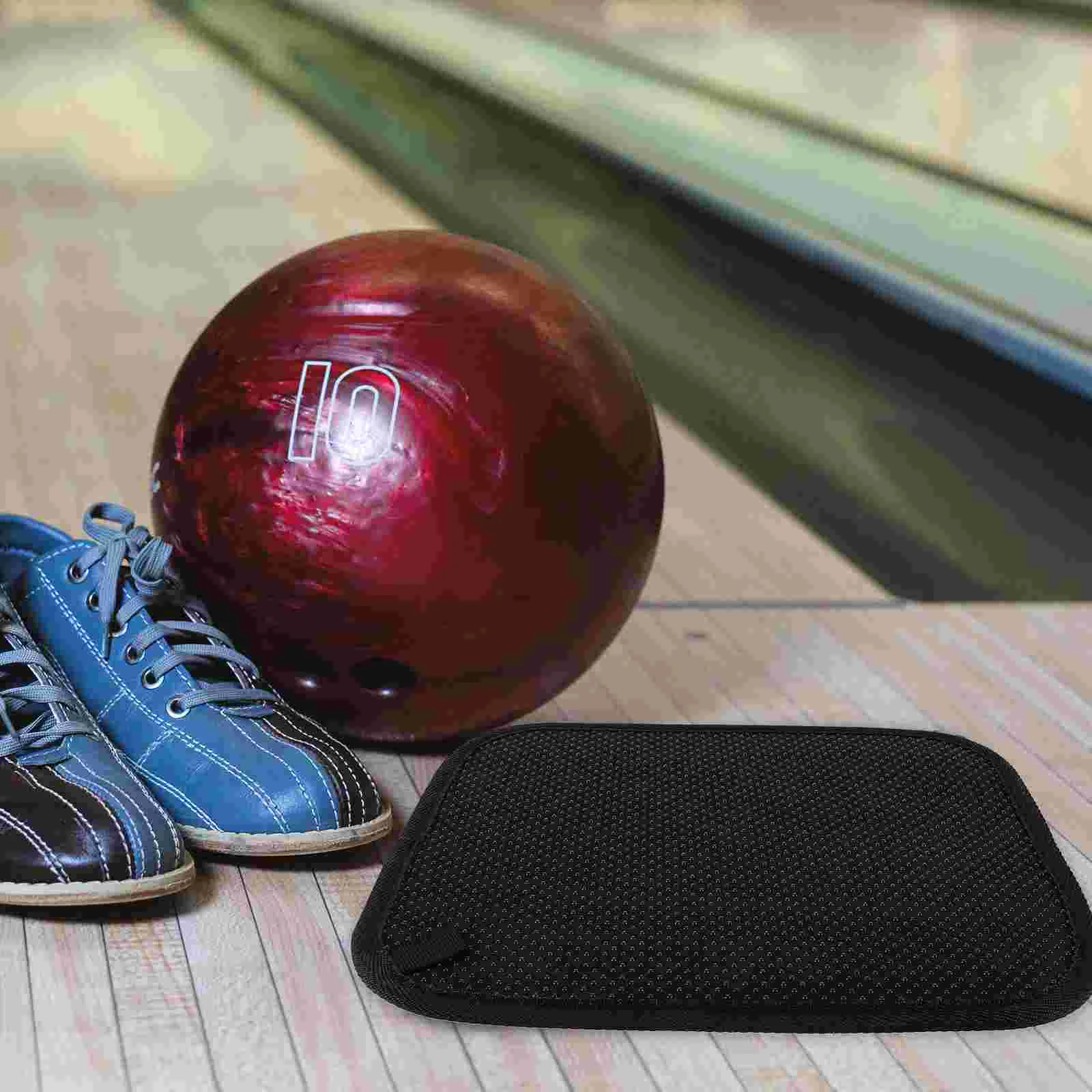 

Non-slip Mat Bowling Towel Cleaning Rag Anti-Slip Pad Microfiber Grip (Pure Black) Epoxy for