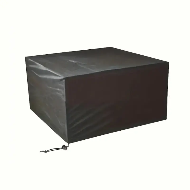 210D Outdoor Waterproof Dustproof Oxford Fabric Square Table Cover Furniture Cover Patio Garden Black Furniture