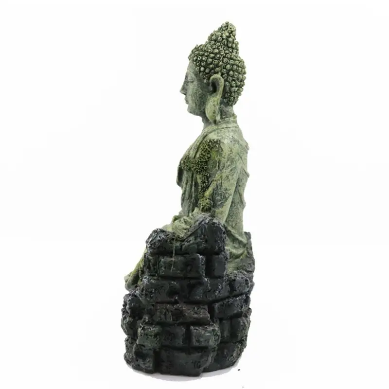 

Y166 Aquarium Resin Decoration Bodhisattva Statue Hideout Cave for Betta Shrimp