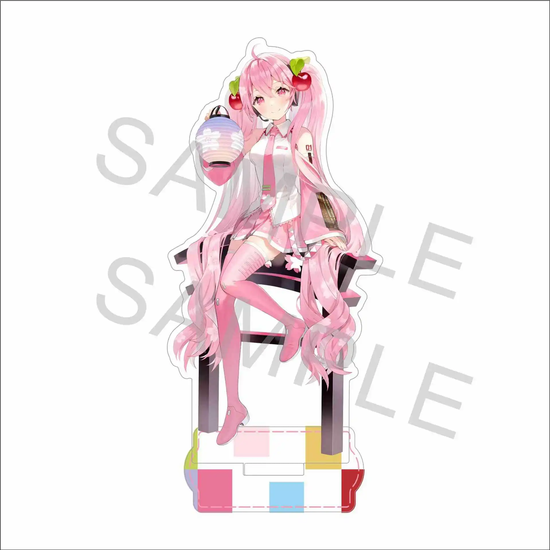 ABYSTYLE Hatsune Miku Acryl Figur – Sakura Edition, 3-teilig, 10 Cm Hoch, Sammelfigur