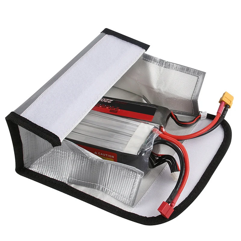 Sac de sécurité ignifuge pour batterie Lipo FPV RC - Bleu marine