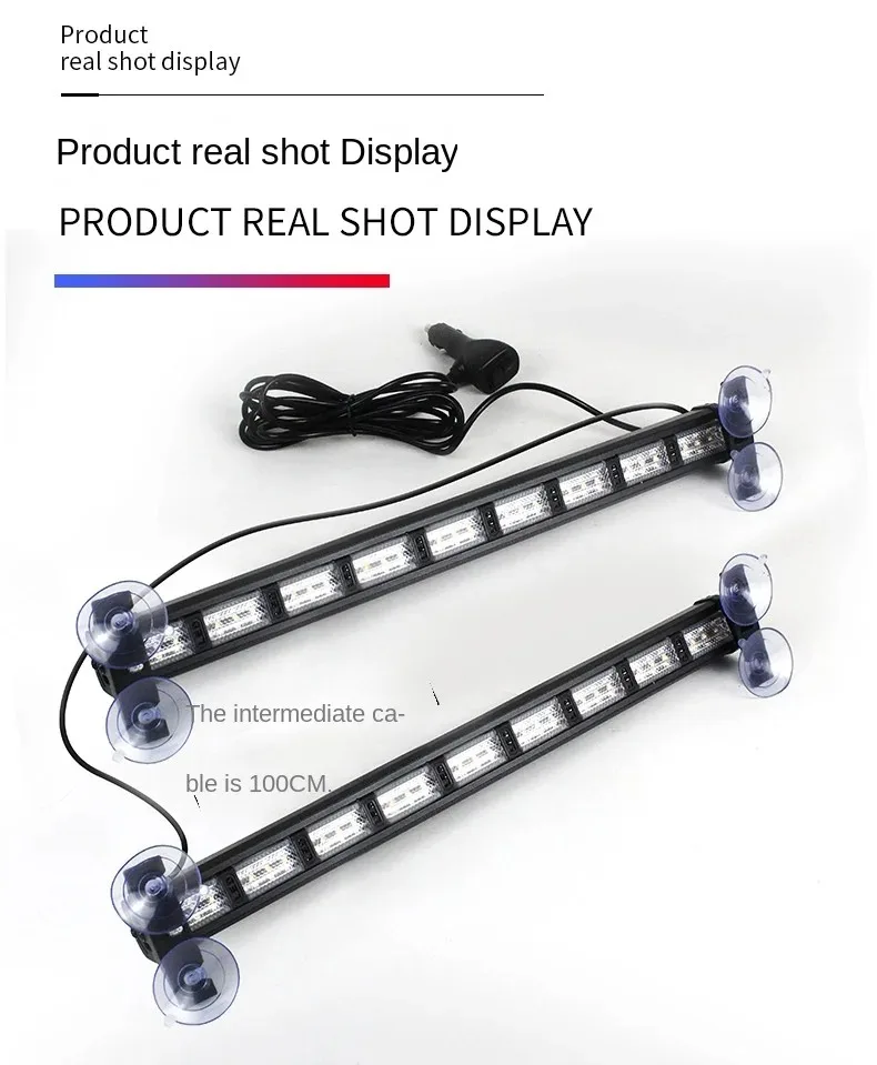 Multifunctional Color-Changing Bumper Light Led Strobe Rescue Warning Light Car Truck Opening Flash Strip Stick