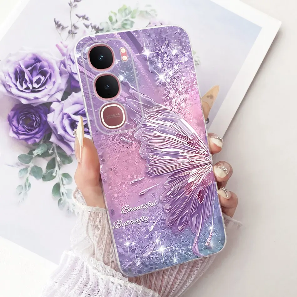 Elegant Flower Butterfly Soft Silicone Phone Case - Premium Back Cover