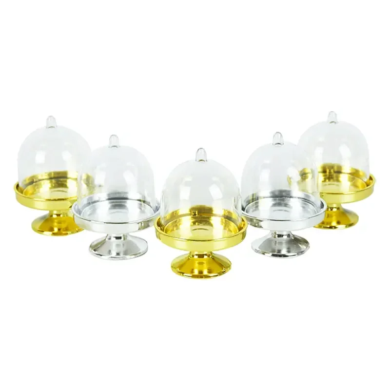 4/12pcs Clear Plastic Mini Candy and Cupcake Boxes with Lids, Elegant Wedding Gift Boxe... - SKU CCB01742 - UGI Packaging