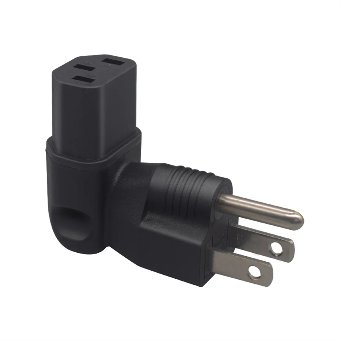 JORINDO PDU UPS 전원 어댑터 미국 플러그 변환기, Nema 5-15P Male TO IEC320 C13 Female Right Angle Adapter