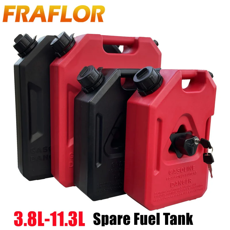 3.8l/7.5l Fuel Tanks Plastic Petrol Cans Car Jerry Can Mount Motorcycle