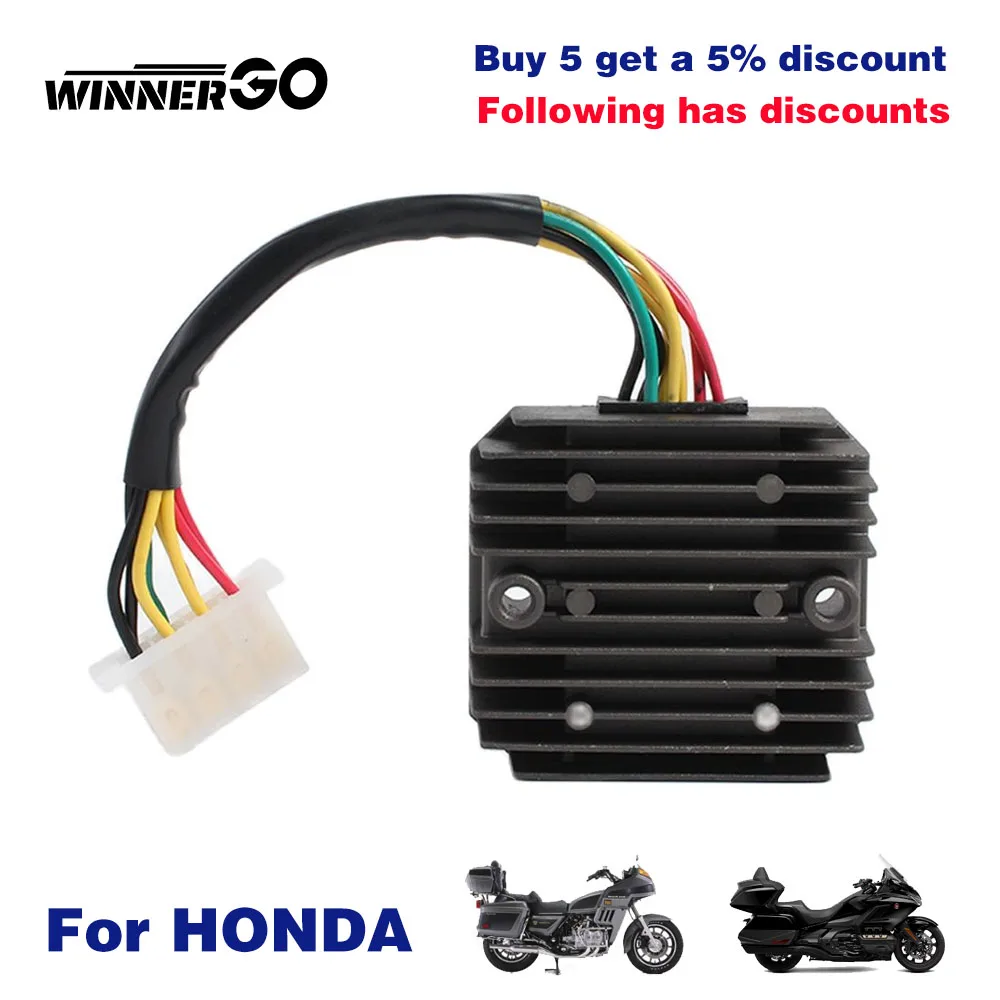 

Voltage Regulator Rectifier For Honda G1000 GL1100 GL1200 Goldwing Aspencade Interstate 1975 1976 1977 1978 1979 1984 1985 1986