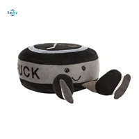 Adorable Plush Puck Toy with Cute Face and Legs Perfect Gift for Kids and Sports Fans Soft and Huggable 1