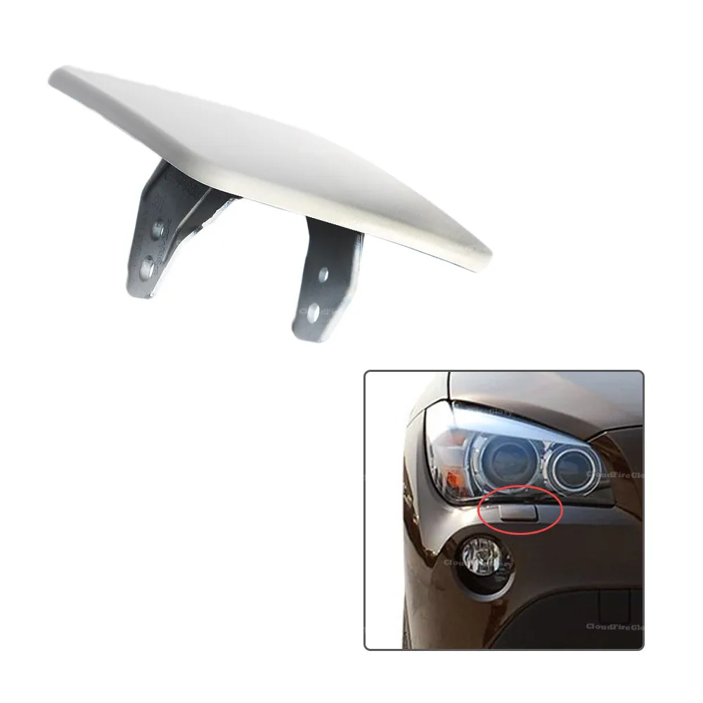 Front Left Right Headlight Lamp Spray Washer Nozzle Cover unpainted Primed 51112993585 51112993586 For BMW X1 E84 2009-2012