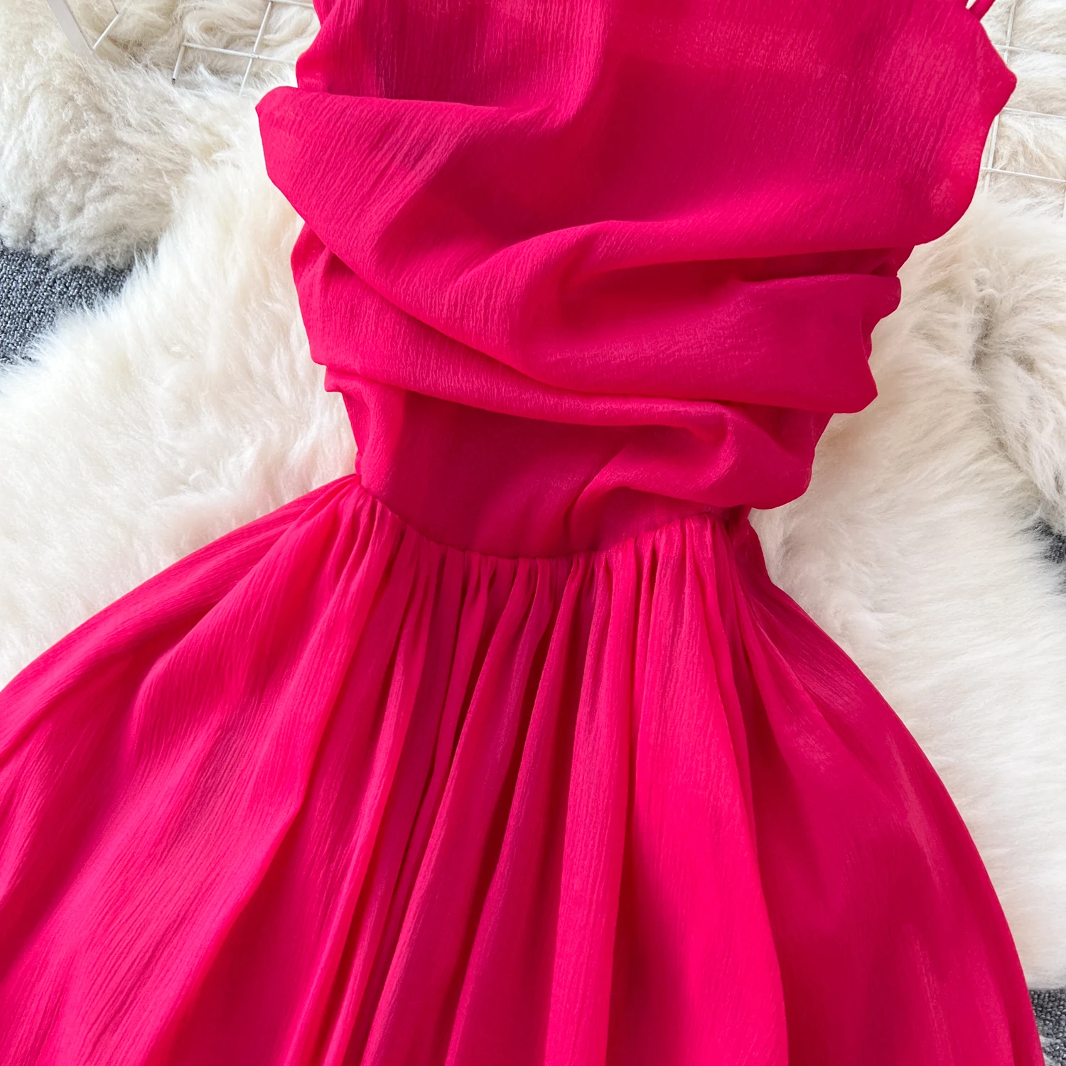 Women Sexy Beach Dress Summer Pleated Strapless Long Dresses Ladies Elegant Slim A-line Backless Boho Long Robe Vestidos