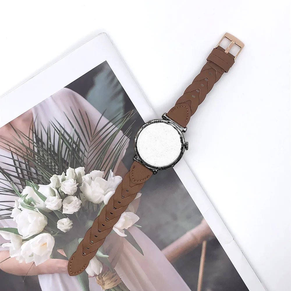 Elegant 18mm Artificial Leather Watch Strap Replacement Bracelet